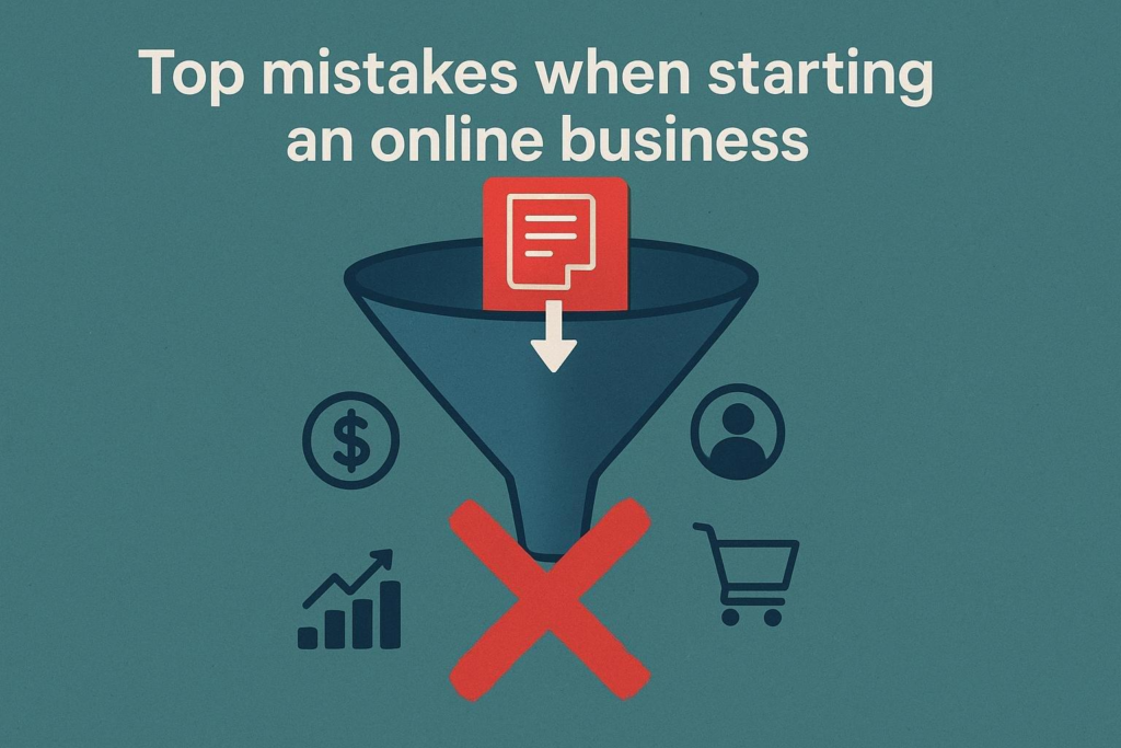 Top mistakes when starting an online business